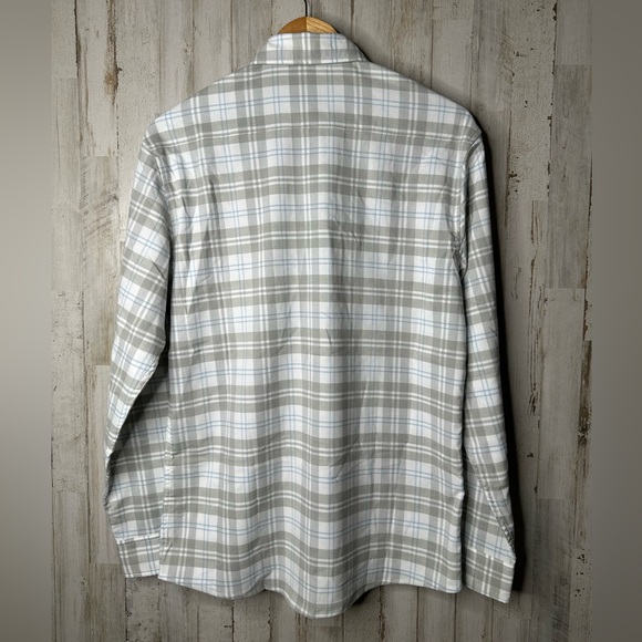 Men's Casual Plaid Button-Down Shirt in Gray by Cinch - Picture 4 of 5